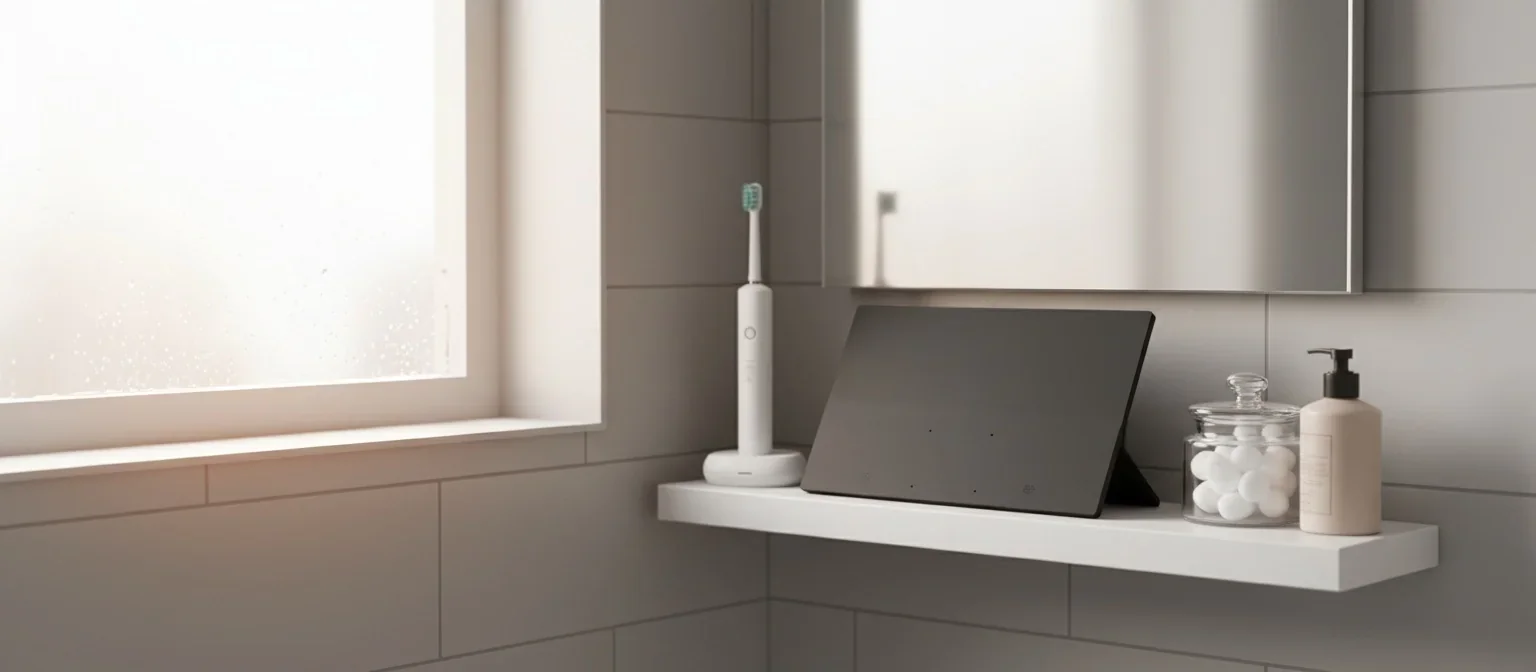 Customer photo of YODOIT product on a bright bathroom shelf